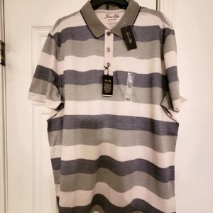 Men's knit polo shirt